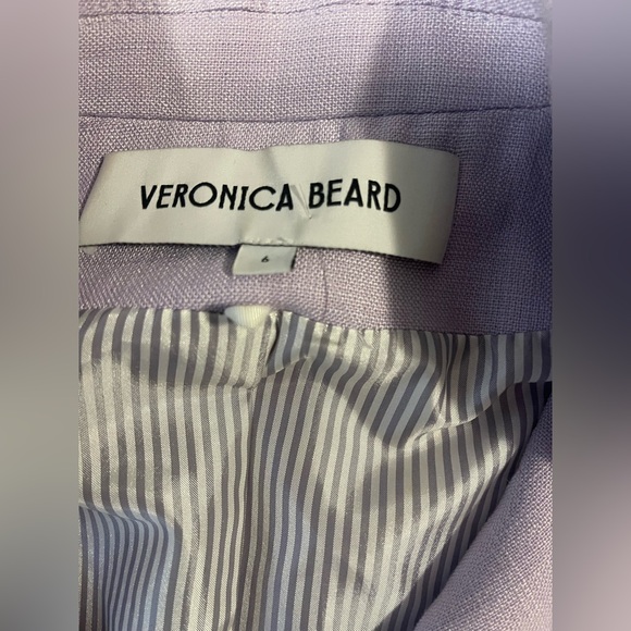 New with Flaw: Veronica Beard Lavender Dickey Jacket Blazer Size 6 - Picture 11 of 16